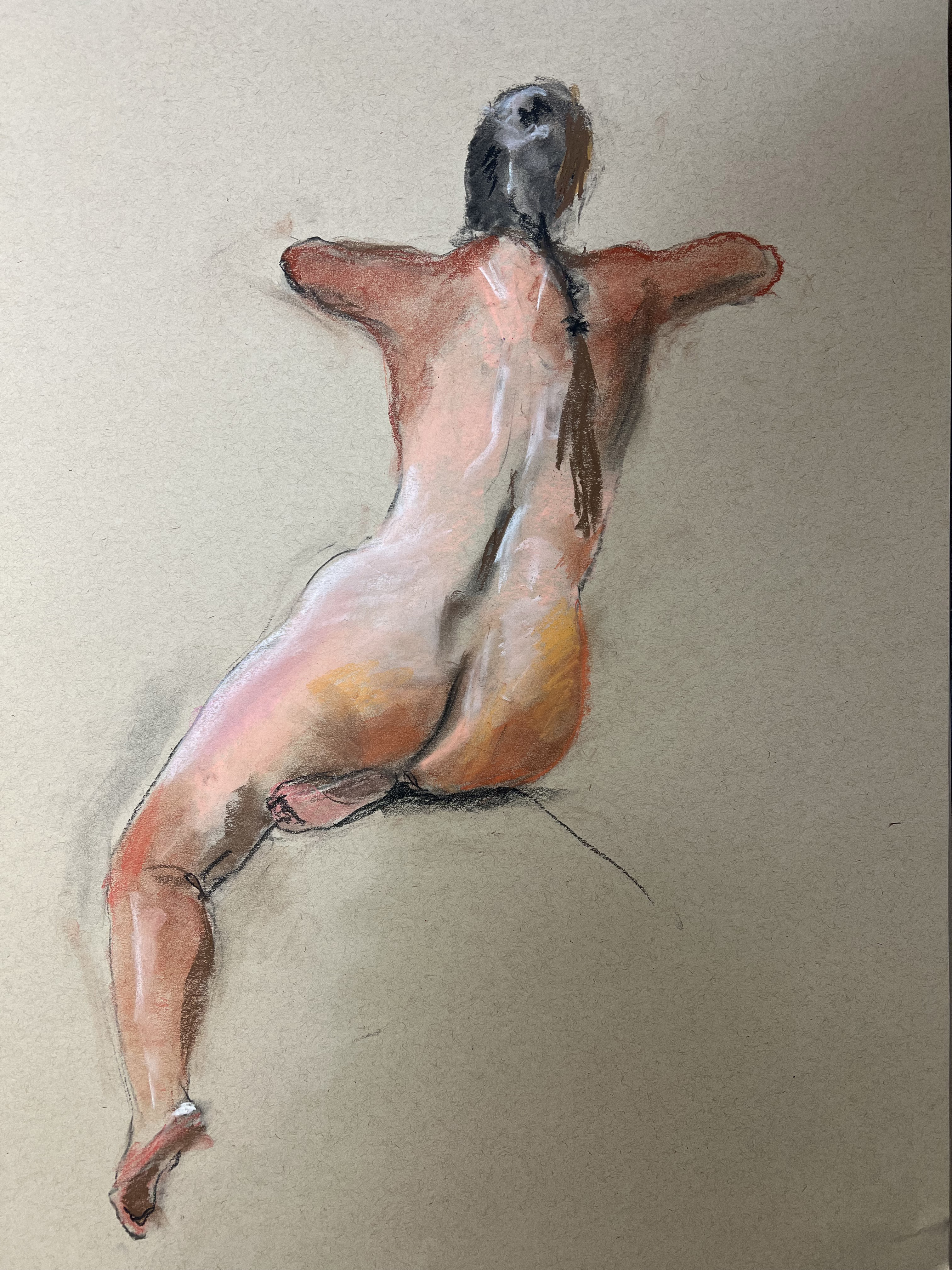 DrawingSittingNudeBack