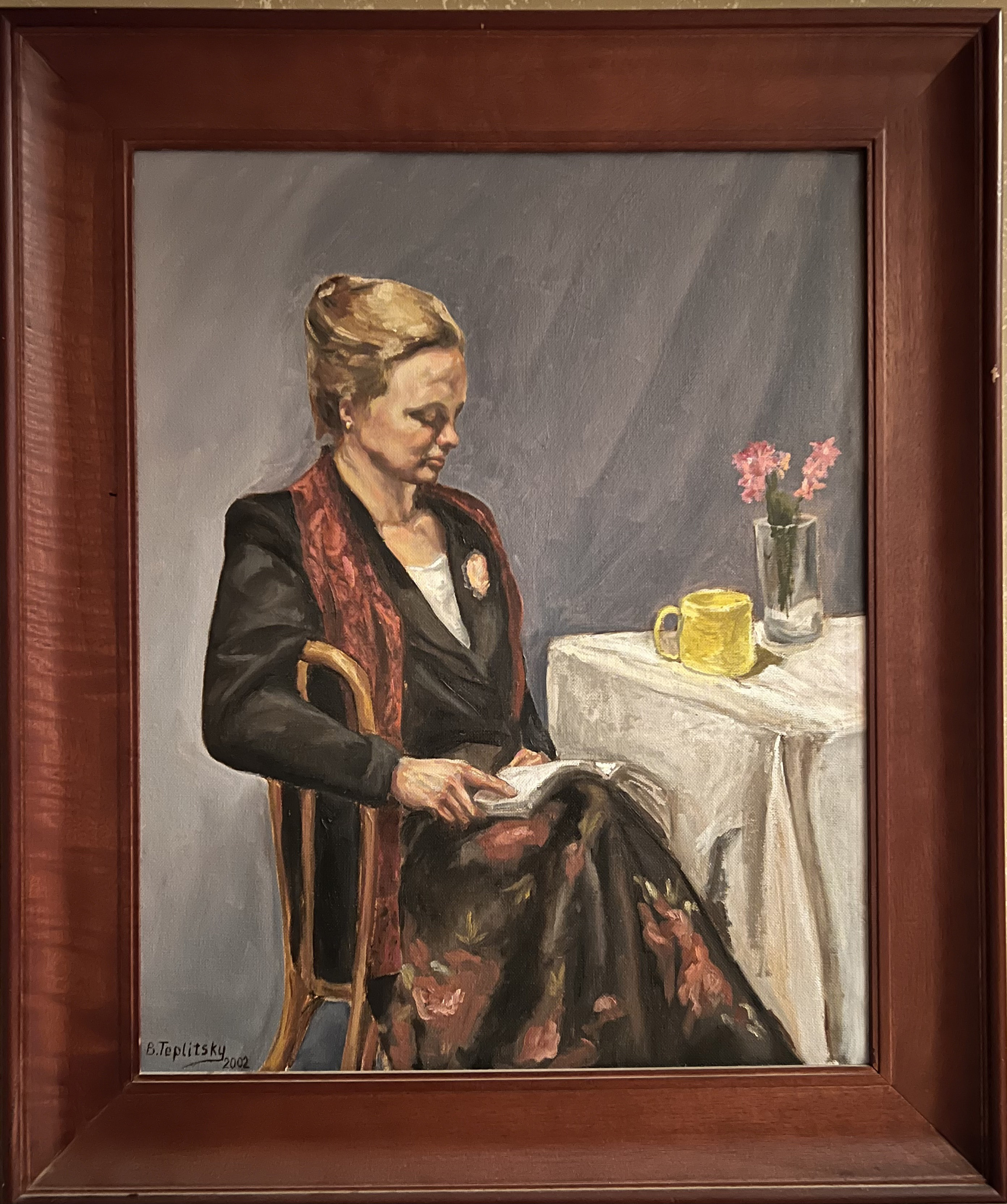 Reading woman